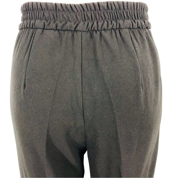 Zara Wide Leg Black Rainbow Side Stripe High Waist Pants Front Zip Flowy Fabric - Picture 14 of 16